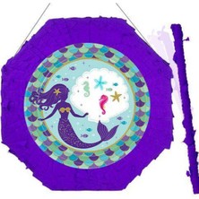 Parti Show Deniz Kızı Pinyata 42 cm Sopası