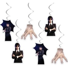 Parti Show Wednesday Addams Asma Süs 6 Adet