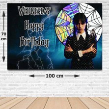 Parti Show Wednesday Doğum Günü Parti Afişi 70*100 cm