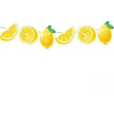 Parti Show Limon Temalı Dekoratif Banner 140X17 cm