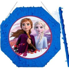 Parti Show Dondurulmuş Pinyata (Anna &amp; Elsa) 42 cm Sopası