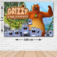 Parti Show Grizzy The Lemmings Doğum Günü Parti Afişi 70X100 cm