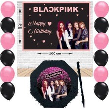Parti Show Black Pink Parti Seti
