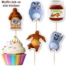 Parti Show Grizzy ve Lemmingler Şekilli Kürdan 10 Adet