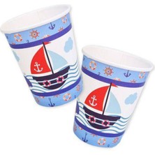 Parti Show Denizci Temalı Bardak 8 Adet