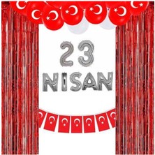 Parti Show 23 Nisan Arka Fon Süsleme Seti