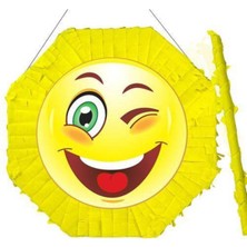 Parti Show Gülen Yüz Pinyata 42 cm Sopası