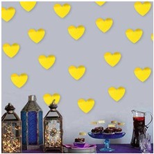 Parti Show Gold Kalp Dekoratif Amaçlı Süs 50 Adet 8 cm