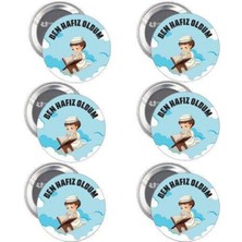 Parti Show Hafız Olacağım Rozeti Erkek 6 Adet