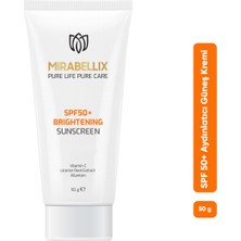 Mirabellix Leke Karşıtı & Aydınlatıcı Güneş Kremi SPF50+ – C Vitamini ve Meyan Kökü Özlü Yüksek Koruma 50 ml