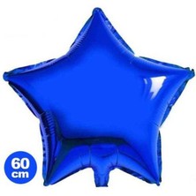 Parti Show Yıldız Folyo Balon Mavi (60 Cm)