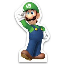 Parti Show Süper Mario Luigi Ayaklı Pano 34X19 cm