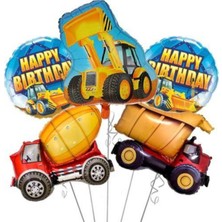 Parti Show Iş Makineleri Folyo Balon Seti 5'li