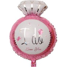 Parti Show Tektaş (I Do Love You) Folyo Balon Pembe 47X73 cm