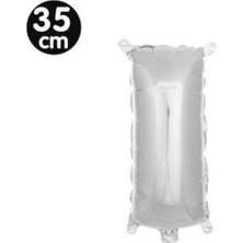 Parti Show I - Harf Folyo Balon Gümüş (35 Cm)