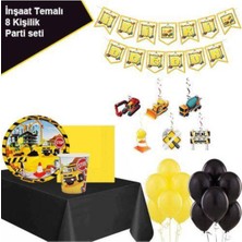 Parti Show Iş Makineleri Parti Seti 8 Kişilik