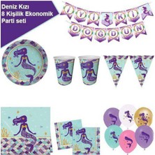 Parti Show Deniz Kızı 8 Kişilik Ekonomik Parti Seti