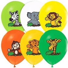 Parti Show Safari Baskılı Balon (8 Adet)