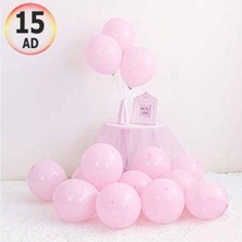 Parti Show Makaron Balon Pembe 15 Adet