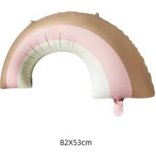 Parti Show Pembe Kahve Krem Folyo Balon 82*44 cm