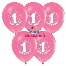 Parti Show 1 Yaş Pembe Balon 10 Adet