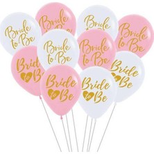 Parti Show Bride To Be Baskılı Balon 10 Adet