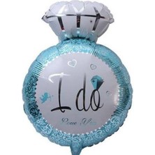 Parti Show Tektaş (I Do Love You) Folyo Balon Mavi 47X73 cm