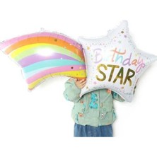Parti Show Birthday Stars Folyo Balon 100*50 cm