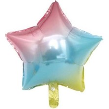 Parti Show Rainbow Karışık Renkli Yıldız Folyo Balon 45 cm
