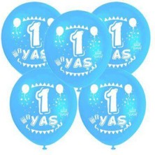 Parti Show 1 Yaş Mavi Balon 10 Adet