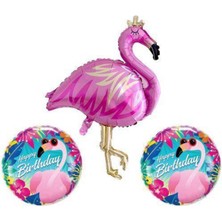 Parti Show Flamingo Folyo Balon Set (3 Adet)