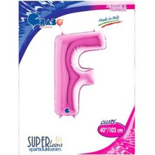 Parti Show F - Harf Folyo Balon Pembe (100 Cm)