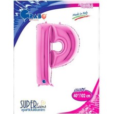 Parti Show P - Harf Folyo Balon Pembe (100 Cm)