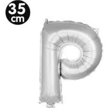 Parti Show P - Harf Folyo Balon Gümüş (35 Cm)