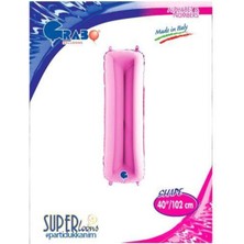 Parti Show I - Harf Folyo Balon Pembe (100 Cm)