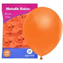 Parti Show Turuncu Balon Metalik 100 Adet