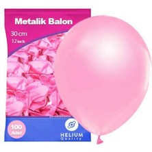 Parti Show Pembe Balon Metalik 100 Adet