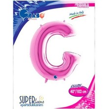 Parti Show G - Harf Folyo Balon Pembe (100 Cm)