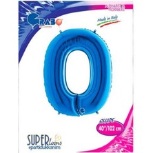 Parti Show O - Harf Folyo Balon Mavi (100 Cm)