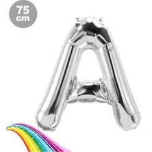 Parti Show Gümüş (75 Cm) A - Harfi Folyo Balon
