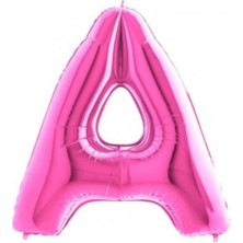 Parti Show A - Harf Folyo Balon Pembe (100 Cm)