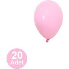 Parti Show 5 Inch Pastel Mini Pembe Balon 20 Adet