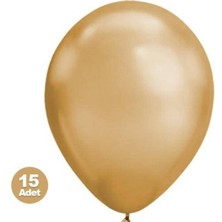 Parti Show Gold Balon Metalik 15 Adet