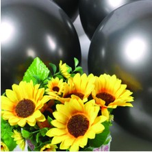 Parti Show Siyah Krom Balon 5 Adet (30 Cm)