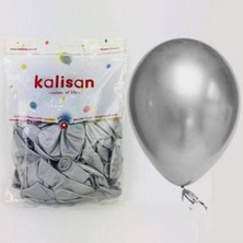 Parti Show Gümüş Krom Balon 50 Adet (30 Cm)