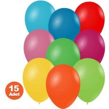 Parti Show Karışık Renkli Balon 15 Adet