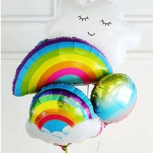Parti Show Bulutlu Gökkuşağı Folyo Balon 57X50 cm