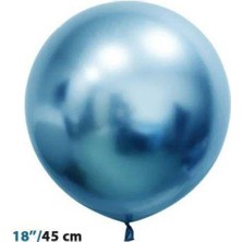 Parti Show Mavi Krom Balon 45 cm