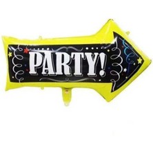 Parti Show Party Ok Işareti Folyo Balon 72X44 cm