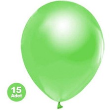 Parti Show Fıstık Yeşili Balon Metalik 15 Adet